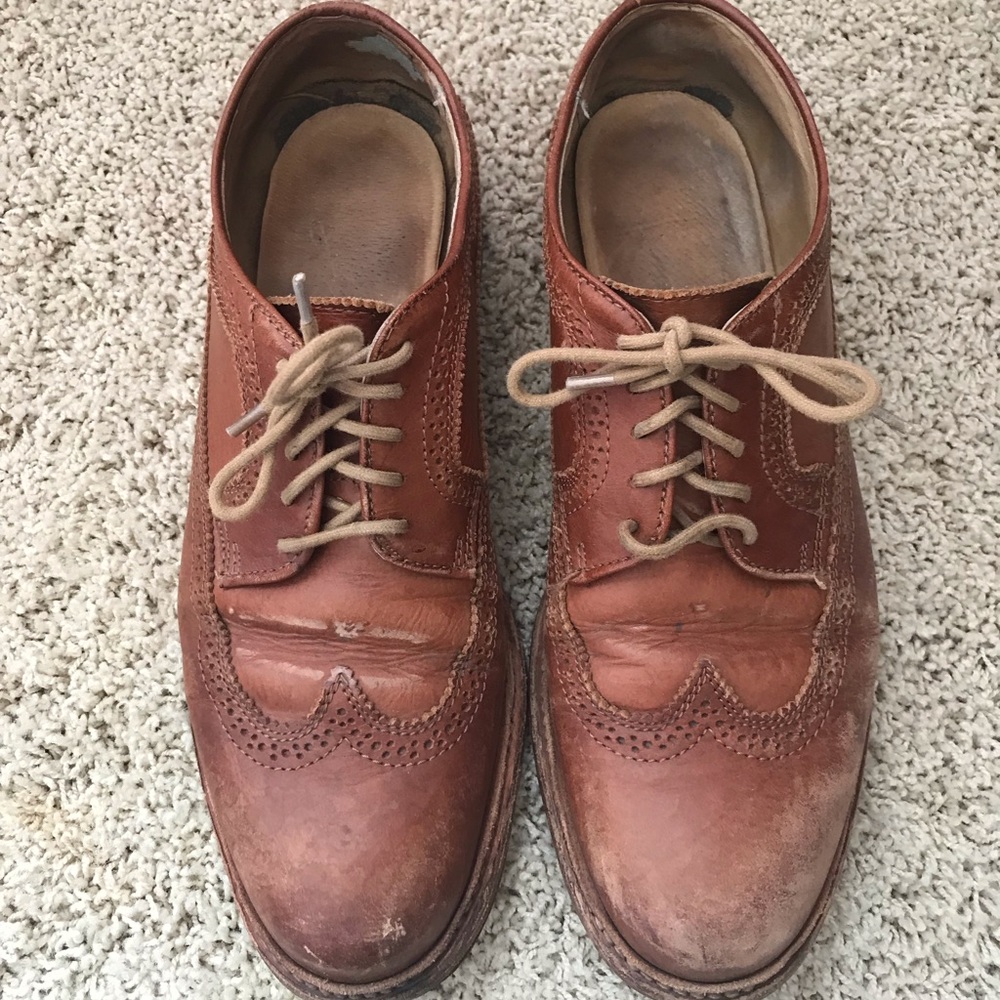 Frye brown oxfords